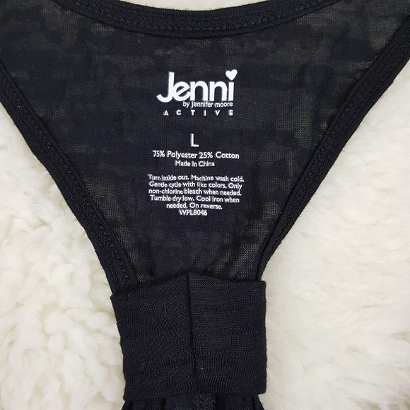 Jenni WILD Graphic Burnout Tank Top Sz Large - Picture 4 of 8
